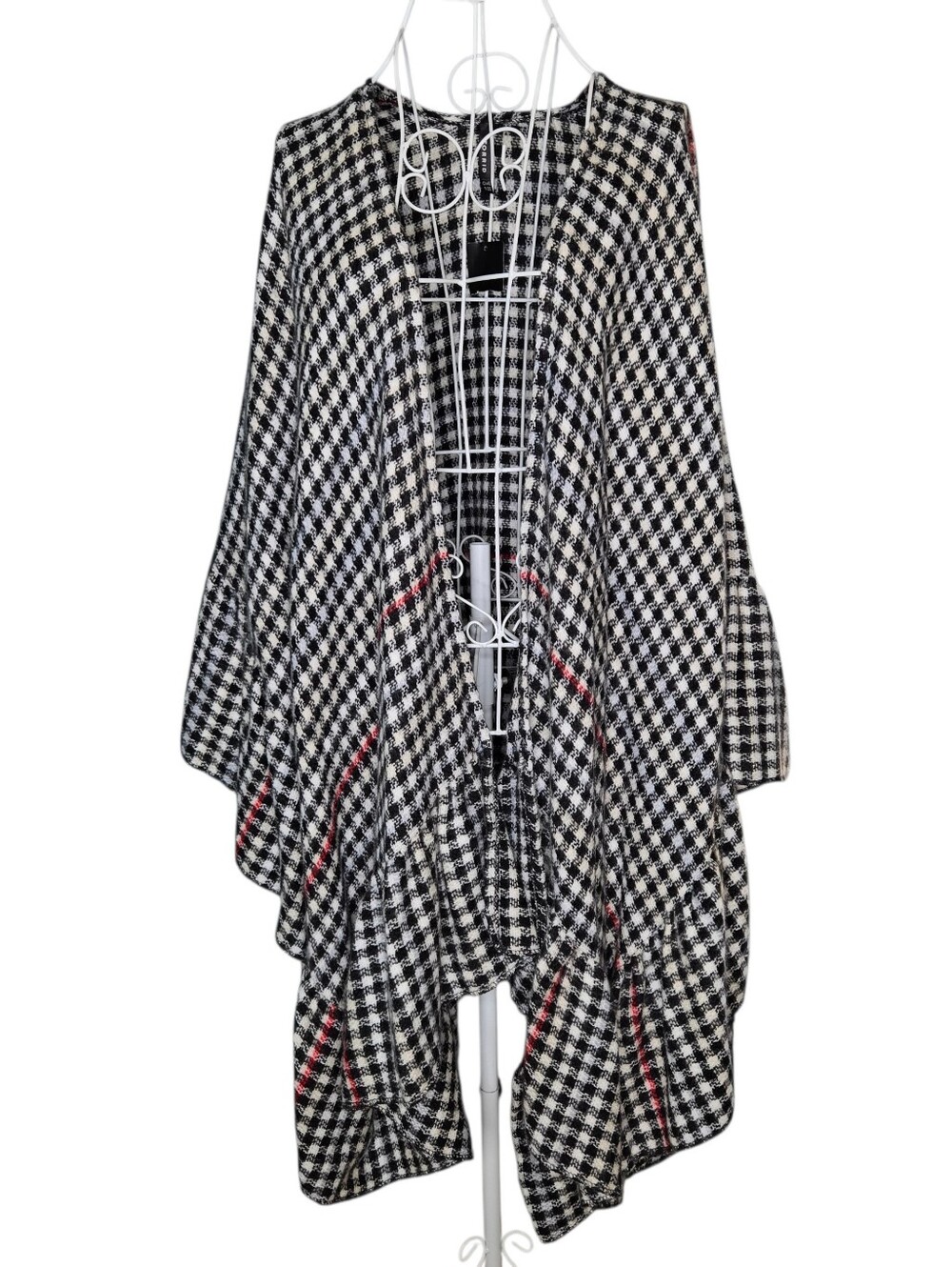 NWT Torrid Gingham Ruffle Ruana Cape - One Size Fits Most - Picture 3 of 9